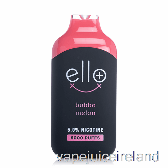 Vape Juice BLVK ELLO Plus 6000 Disposable BubbaMelon Ice